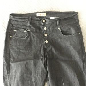 Modcloth Karaoke Songstress High Rise Jeans Black